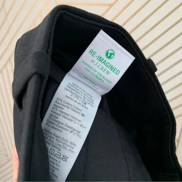 J Crew Kallie Pant Black Slim Stretch Dress Pants Office Work Casual 00 Ankle - Picture 6 of 10